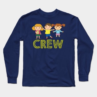 Children Crew Childrens Kindergarten Childs Long Sleeve T-Shirt